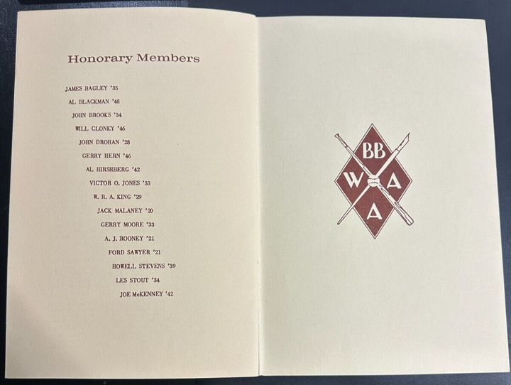 Jan 26, 1961 22nd Annual Baseball Writers Association America Dinner Program