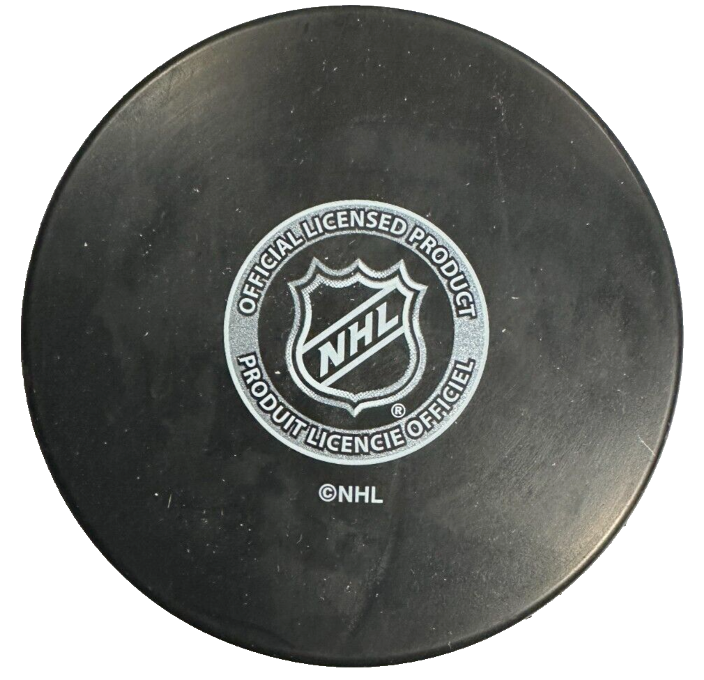 Mark Stuart Autographed Boston Bruins Hockey Puck NHL