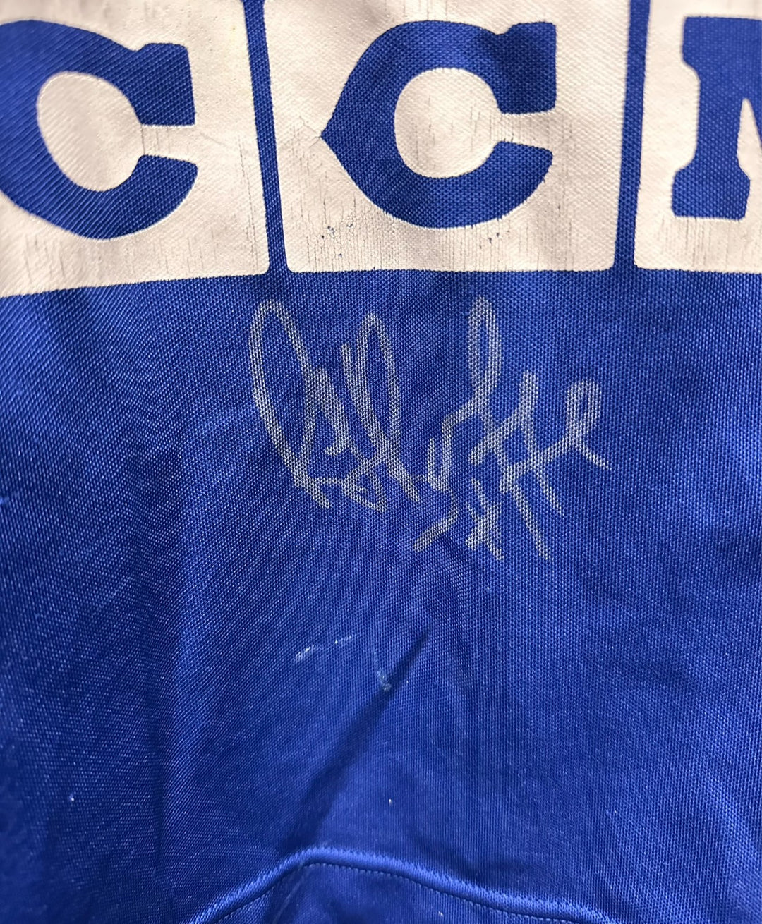 Ray Bourque Autographed Game Worn Boston Bruins Blue Practice Jersey