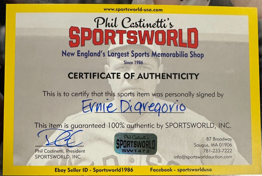 Ernie DiGregorio Autographed 11x14 Photo W/ 1974 NBA Rookie of the Year Insc