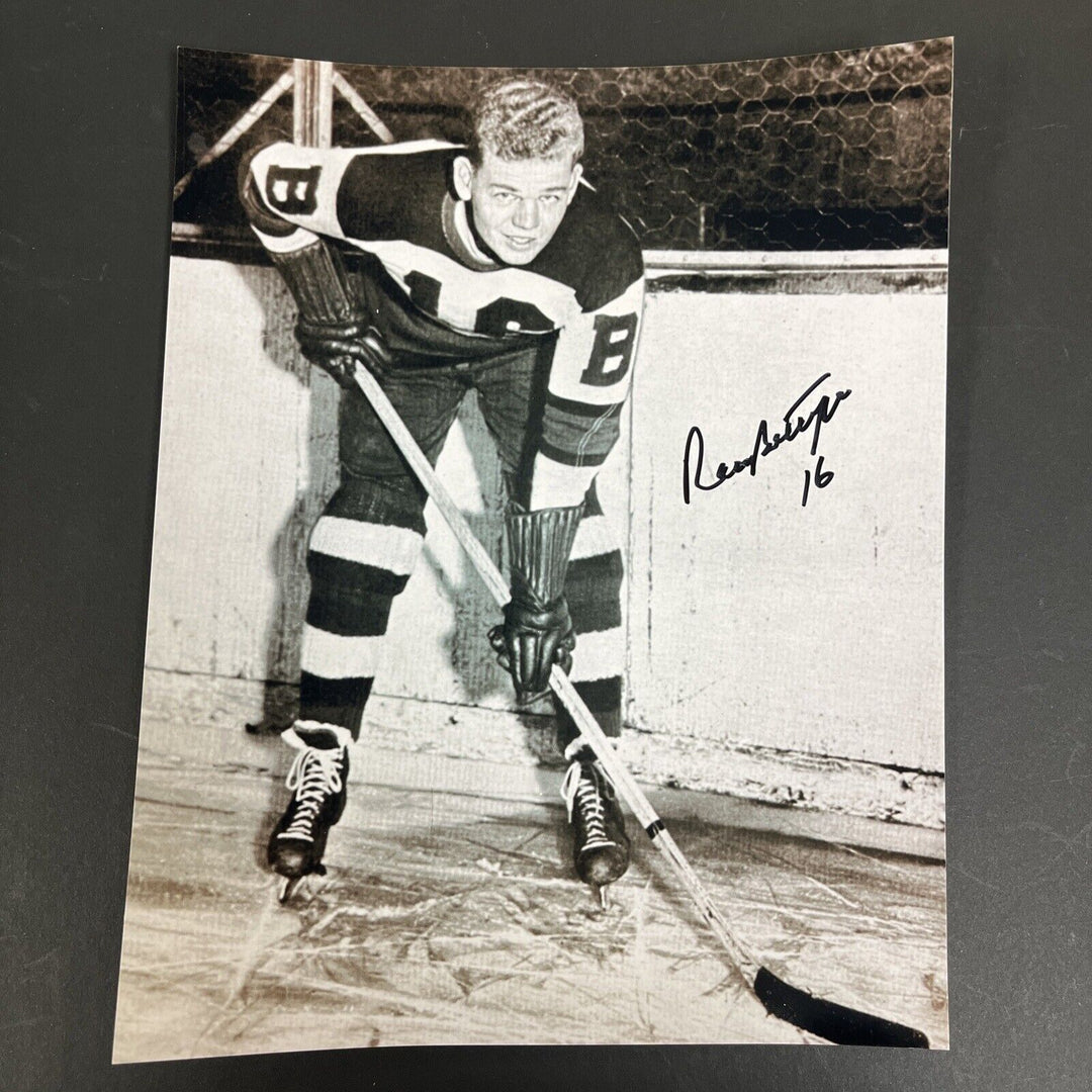 Ray Getliffe Signed 8x10 Boston Bruins Sportsworld