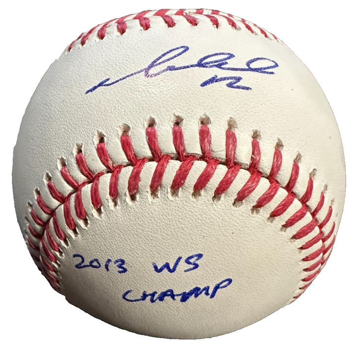 Mike Napoli Autographed Major League Baseball W/ 2013 WS Champs Red Sox JSA
