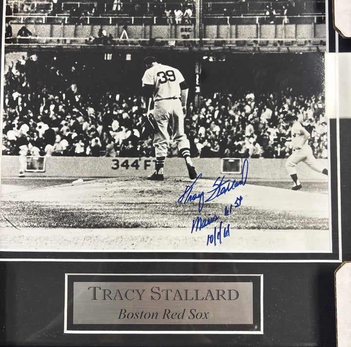 Tracy Stallard Boston Red Sox Autographed 8x10 Picture W/ Maris 61 Insc