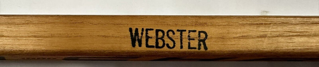 1974 New England Whalers Team Signed Tom Webster Game Issued Stick WHA Green