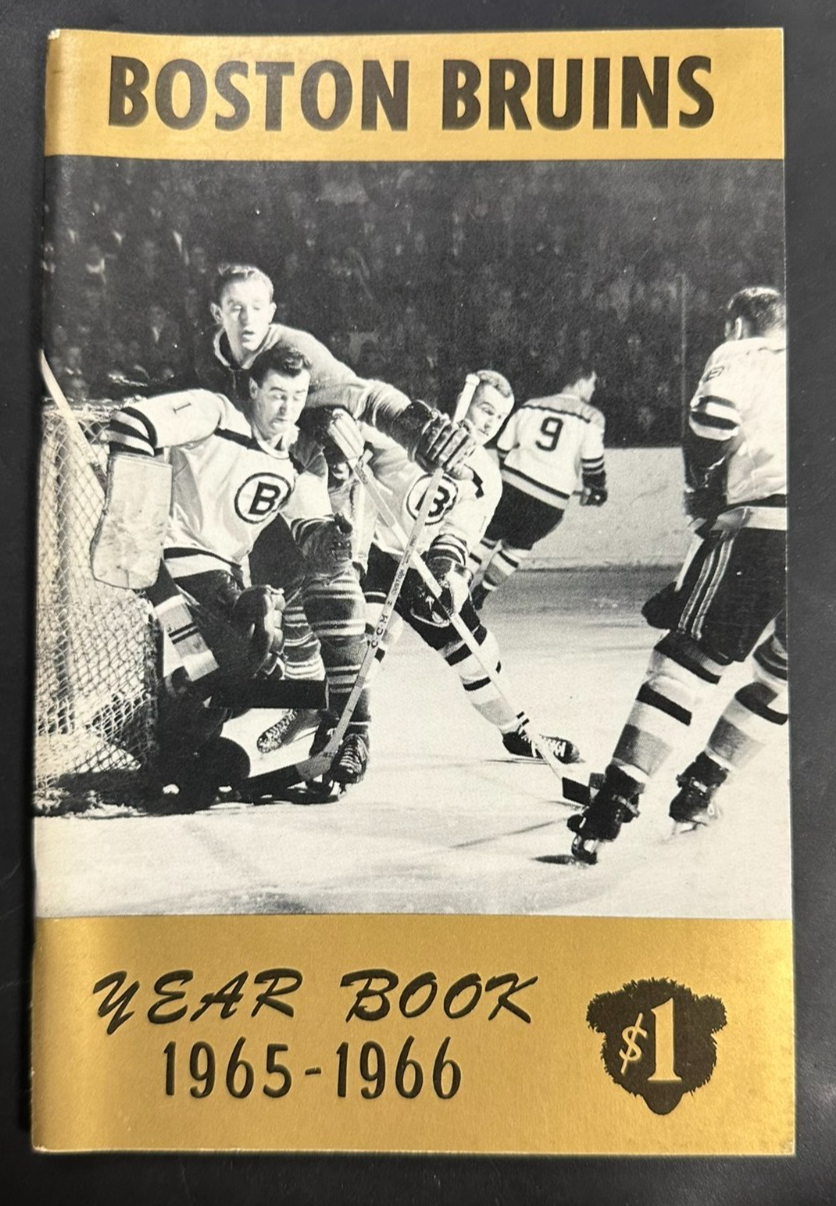 Vintage 1965-66 Boston Bruins Official Yearbook NHL