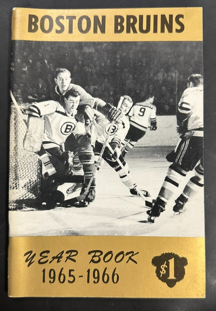 Vintage 1965-66 Boston Bruins Official Yearbook NHL