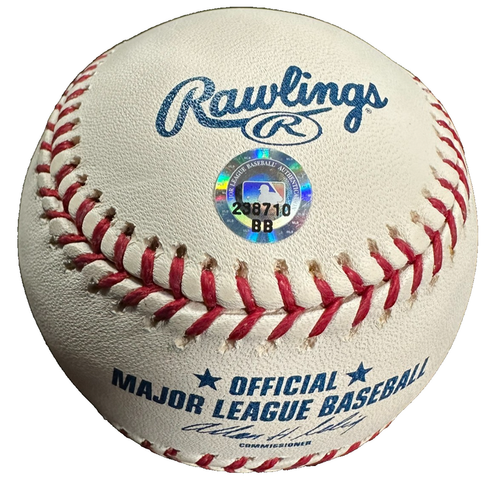 Dustin Pedroia Autographed Official Major League Baseball MLB Hologram Red Sox