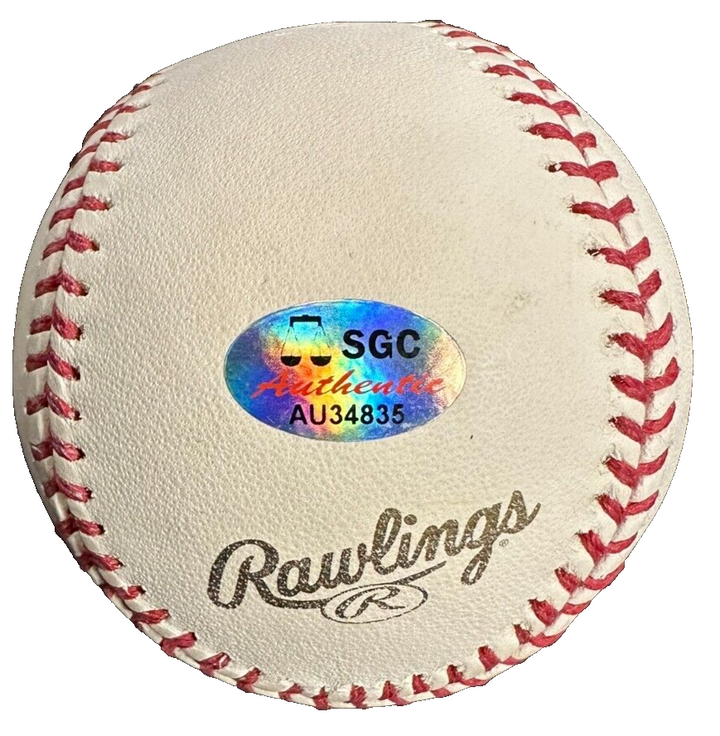 Mike Napoli Autographed 2013 World Series Baseball SGC Boston Red Sox