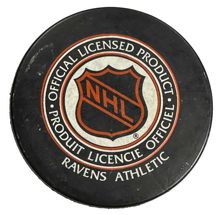 Rogie Vachon Autographed Detroit Red Wings Hockey Puck NHL