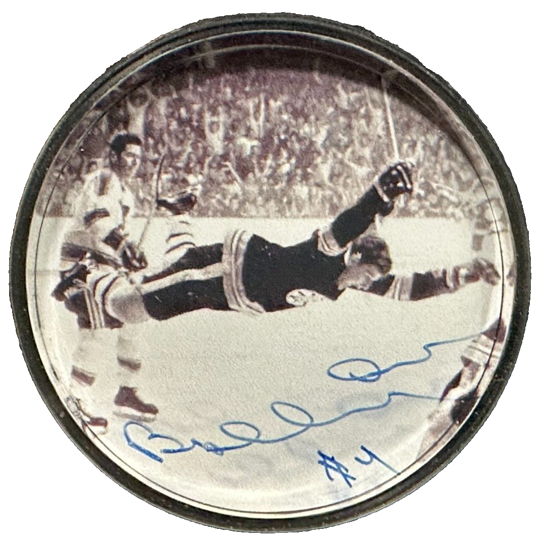 Bobby Orr Autographed 1970 The Goal Acrylic Hockey Puck Bruins GNR