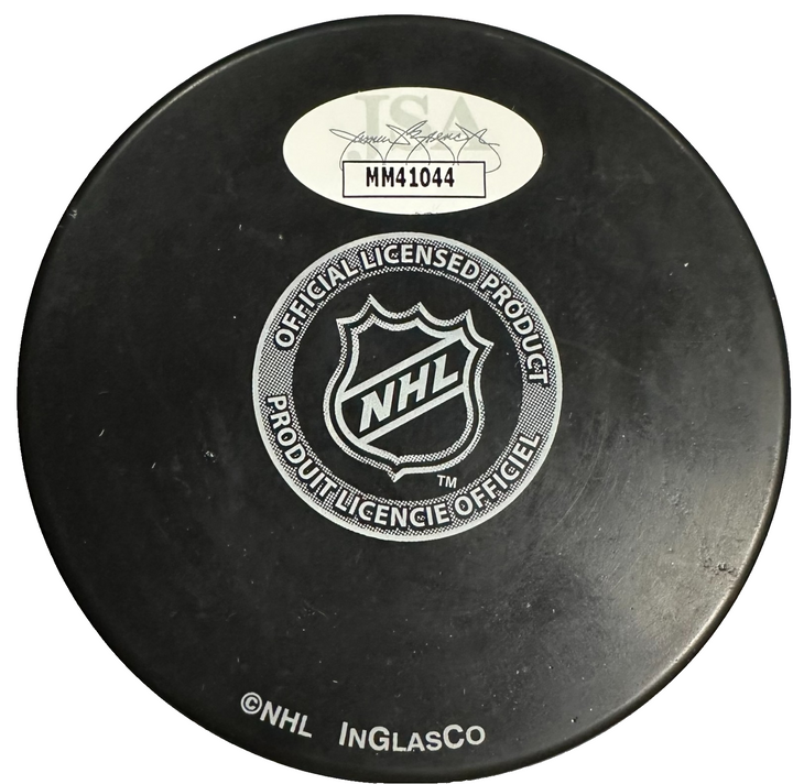 Brendan Shanahan Autographed New York Rangers Hockey Puck JSA