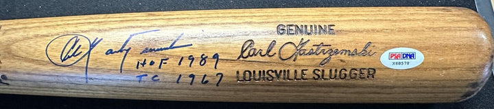 Carl Yastrzemski Signed & Inscribed 1973-75 Game Used Hillerich & Bradsby PSA