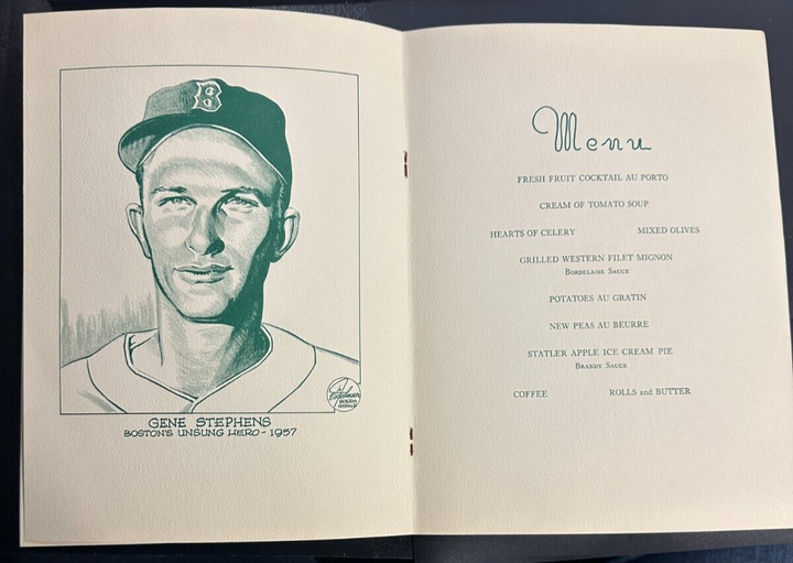 Jan 22, 1958 19th Annual Baseball Writers Association America Dinner Program