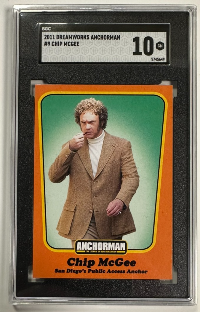 2011 DreamWorks Anchorman: The Legend of Ron Burgundy Chip McGee SGC 10 Gem Mint