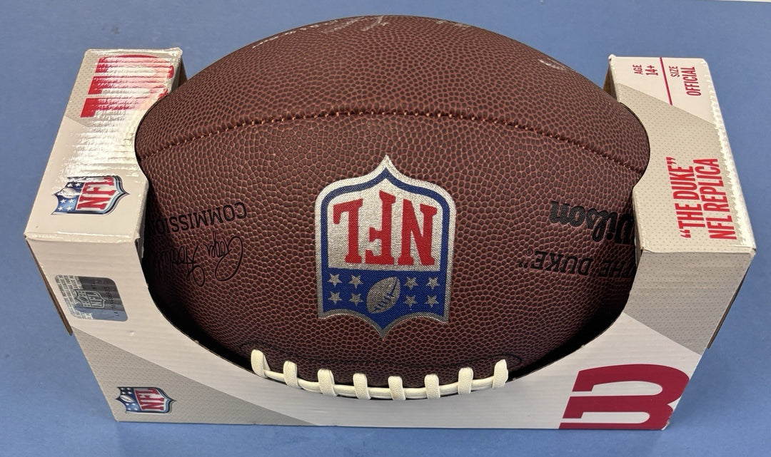 Emmitt Thomas HOF Signed Wilson Football Kansas City Chiefs Sportsworld COA