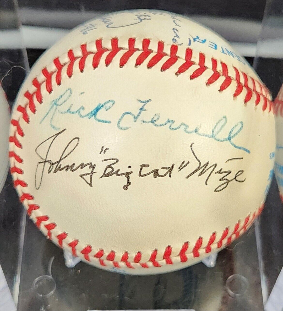 Berra Killebrew Mize Kell Jenkins Etc. Signed American League Baseball HOF COA