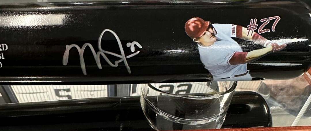 Mike Trout Autographed 2019 AL MVP Award Winner Commemorative Bat /500 MLB Holo