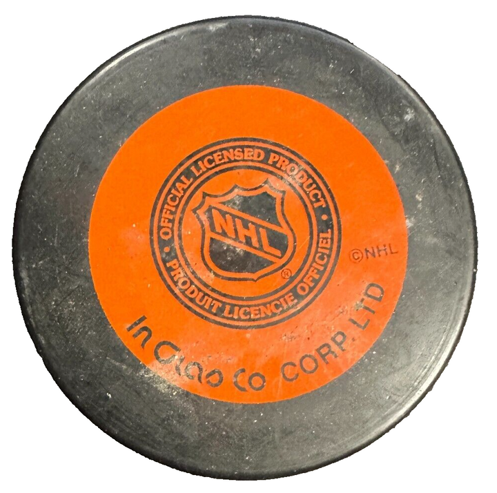 Dean Chynoweth Autographed Boston Bruins Hockey Puck NHL