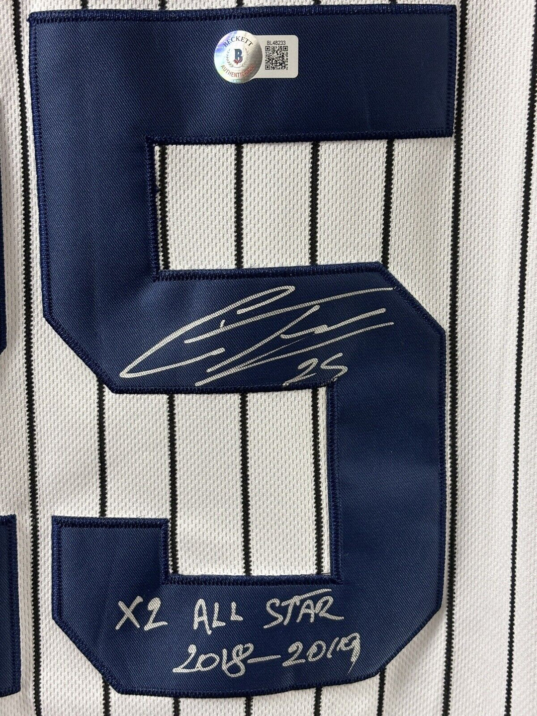 Gleyber Torres Signed New York Yankees Majestic Jersey Beckett Authenticated