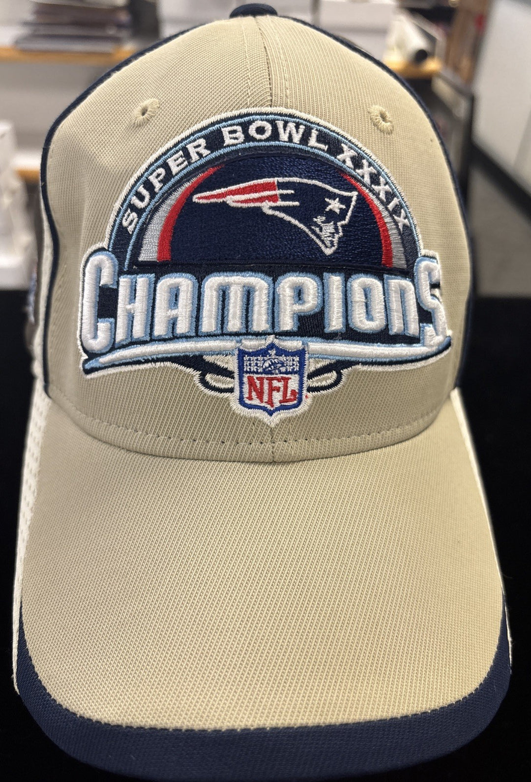 New England Patriots 2005 XXXIX Super Bowl Champions Cap NFL One Size
