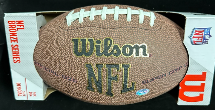 Dave Robinson Autographed Wilson NFL Football W/ HOF 2013 Packers