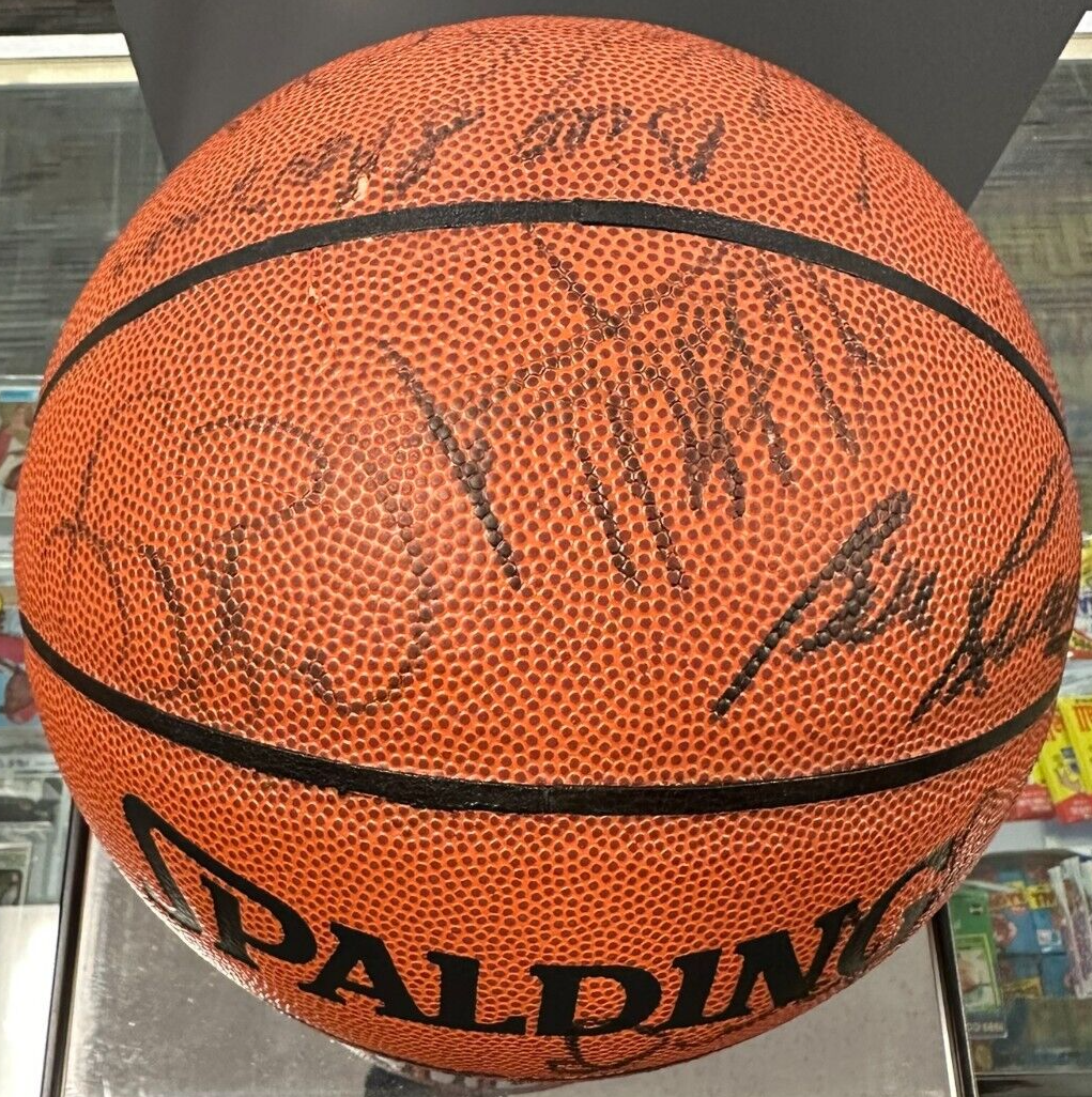 Boston Celtics Hall of Famers Signed Basketball Russell Bird Heinsohn Tiny JSA