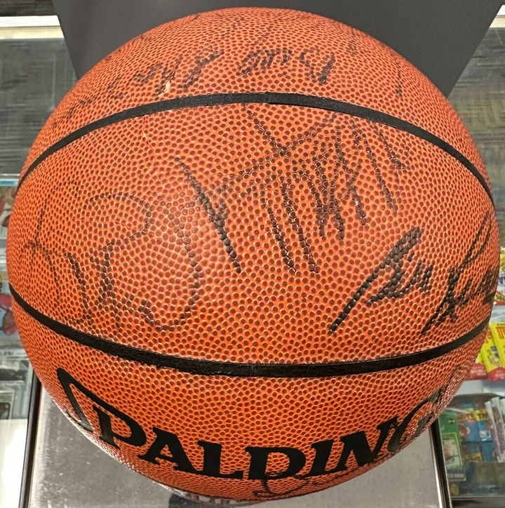 Boston Celtics Hall of Famers Signed Basketball Russell Bird Heinsohn Tiny JSA