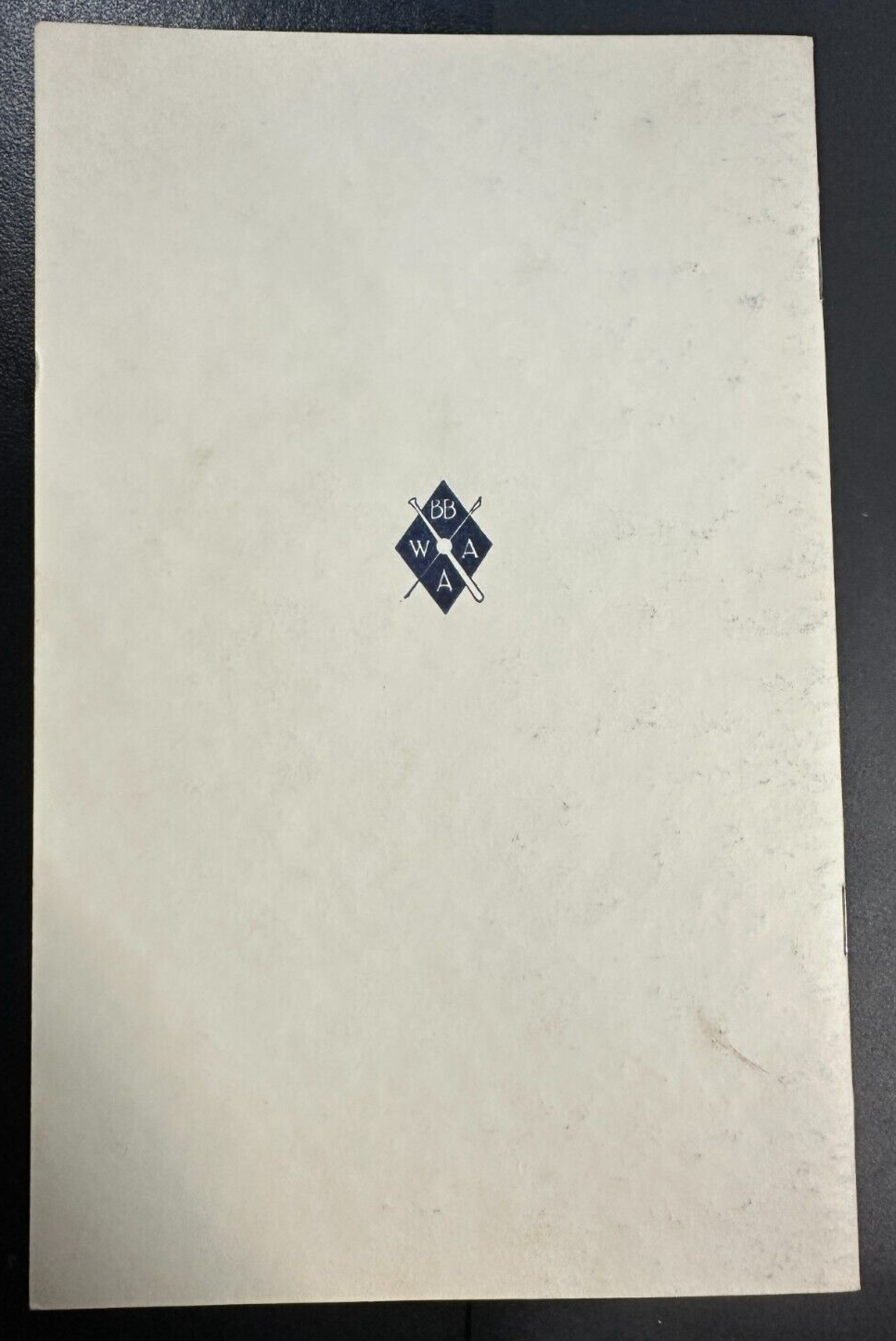 Jan 28, 1942 Sixth Annual Baseball Writers Association of America Dinner Program