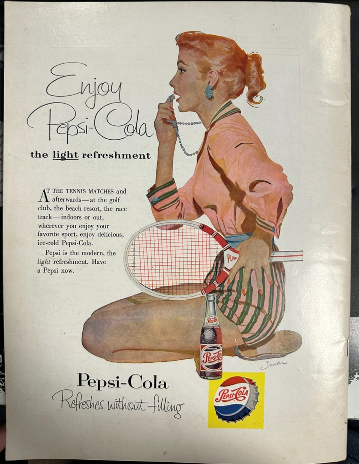 1958 USLTA Tennis National Doubles Championships Program Althea Gibson