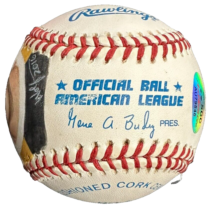 Bobby Orr Autographed Hand Painted Photo Official American League Baseball SGC
