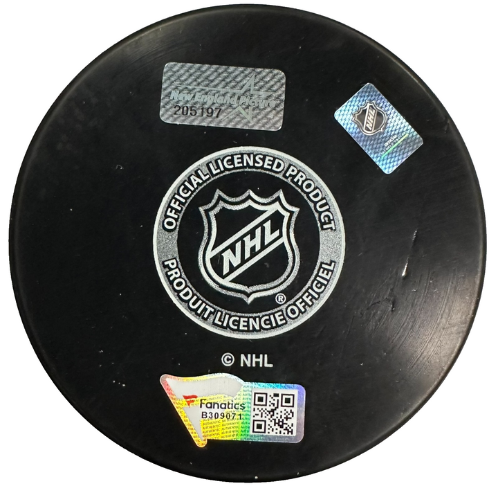 Charlie McAvoy Autographed Boston Bruins Hockey Puck NHL Fanatics