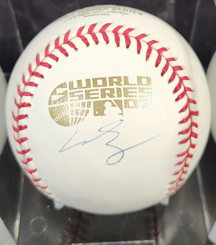 Manny Ramirez Signed 2007 World Series Baseball Boston Red Sox Steiner COA