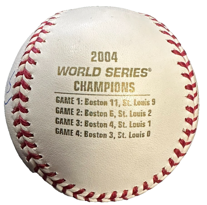 Kevin Millar Autographed 2004 World Series Baseball W/ Don't Let Us Win Tonight