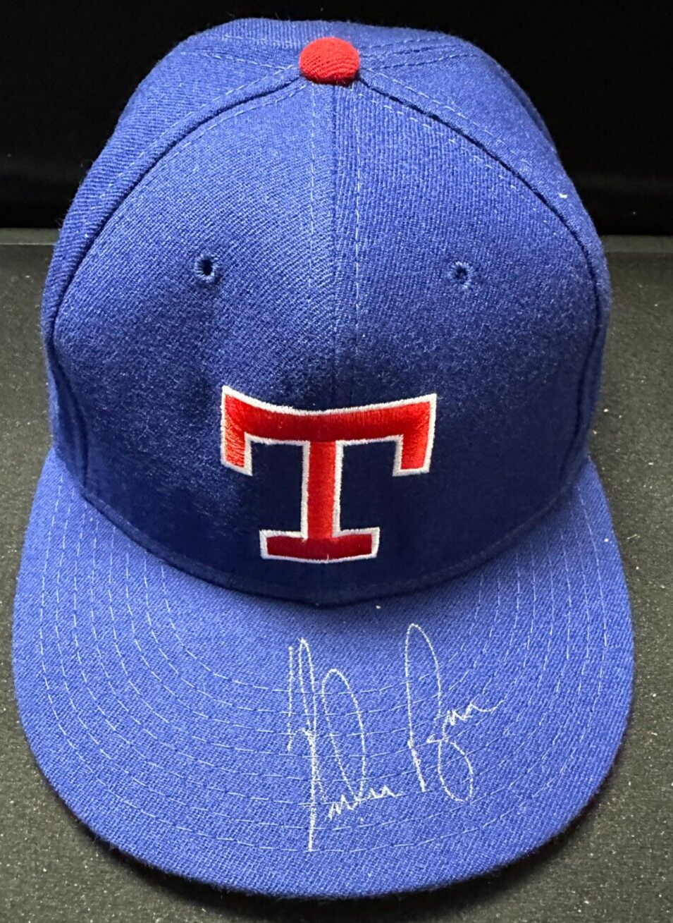 Nolan Ryan Autographed Texas Rangers Fitted Hat BAS HOF