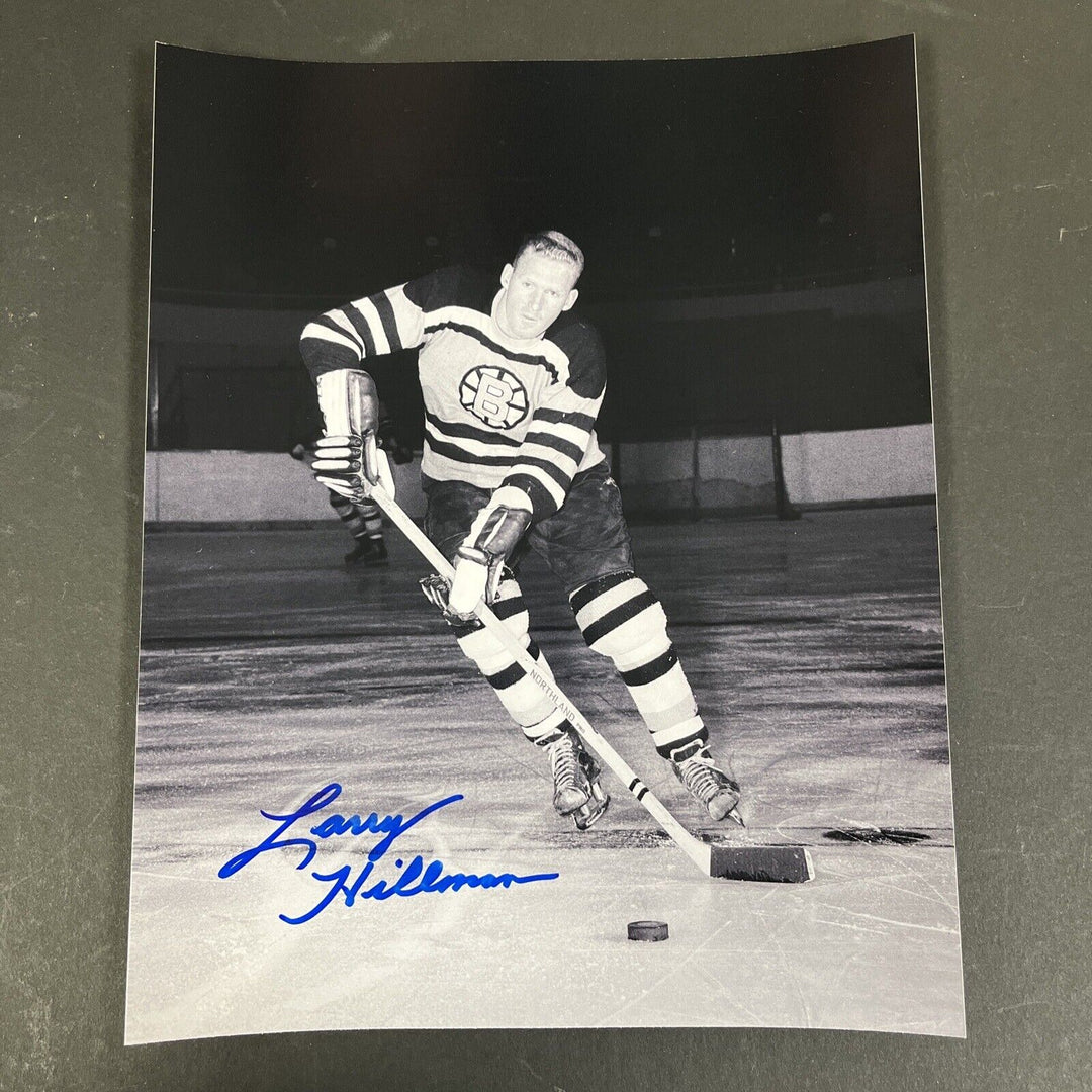 Larry Hillman Signed 8x10 Boston Bruins Sportsworld