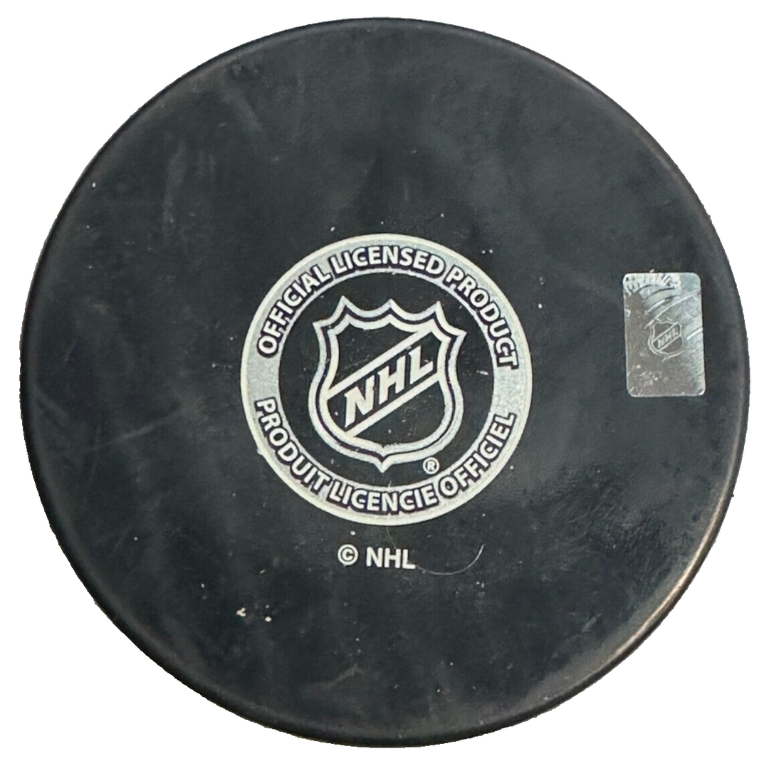 Dwight Foster Autographed Boston Bruins Hockey Puck NHL