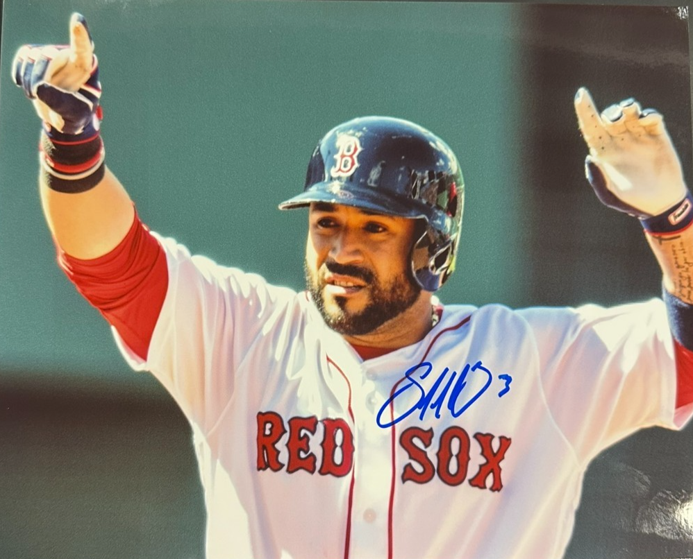 Sandy Leon Autographed Boston Red Sox 8x10 Photo