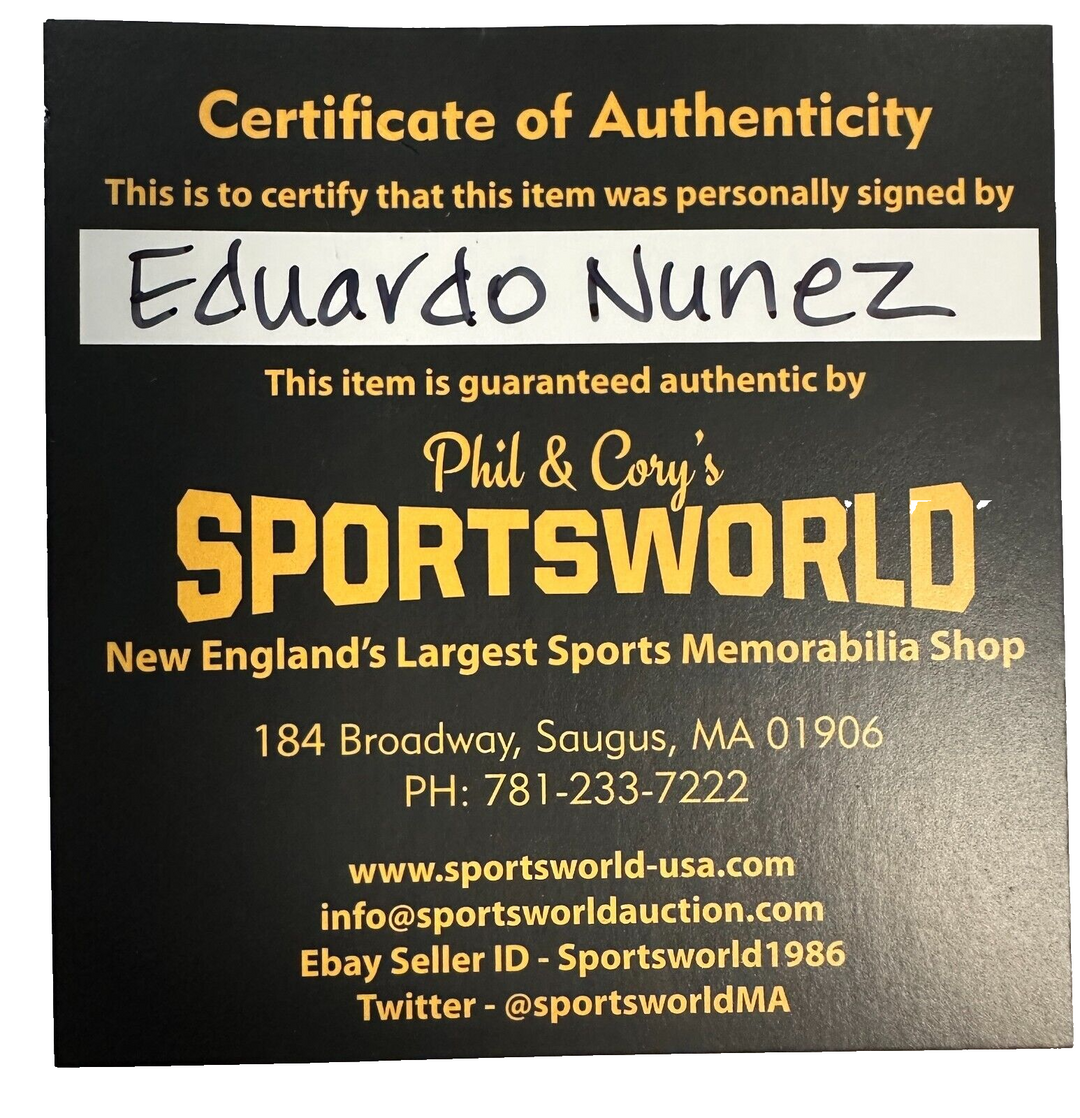 Eduardo Nunez Autographed Official Major League Baseball Giants Red Sox