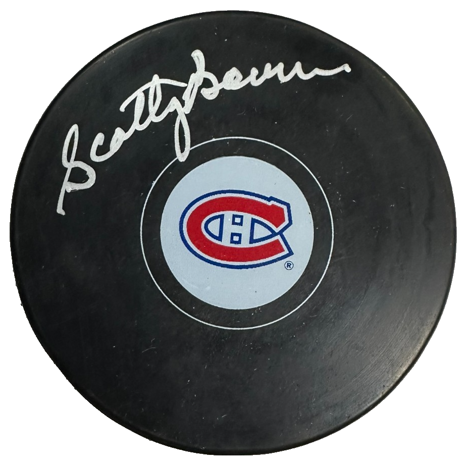 Scotty Bowman Autographed Montreal Canadiens Hockey Puck HOF