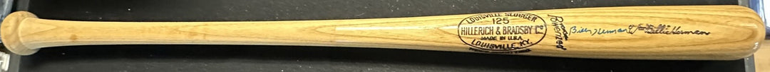 Billy Herman Autographed Louisville Slugger Baseball Bat HOF Chicago Cubs