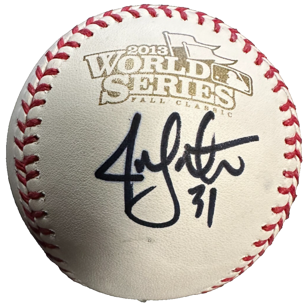 Jon Lester Autographed 2013 World Series Baseball Boston Red Sox