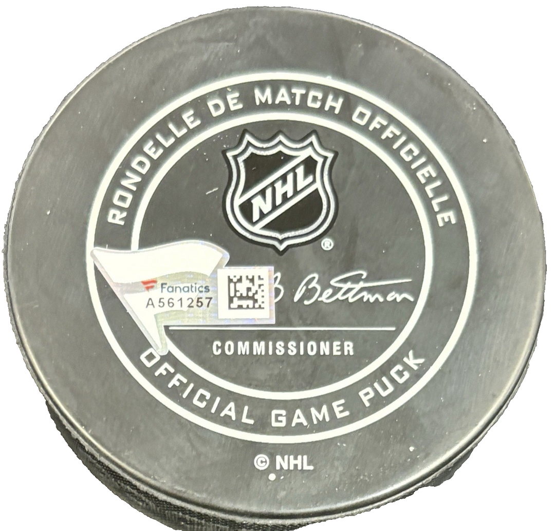 Brandon Pirri Signed Official Game Puck Vegas Golden Knights Fanatics Authentic