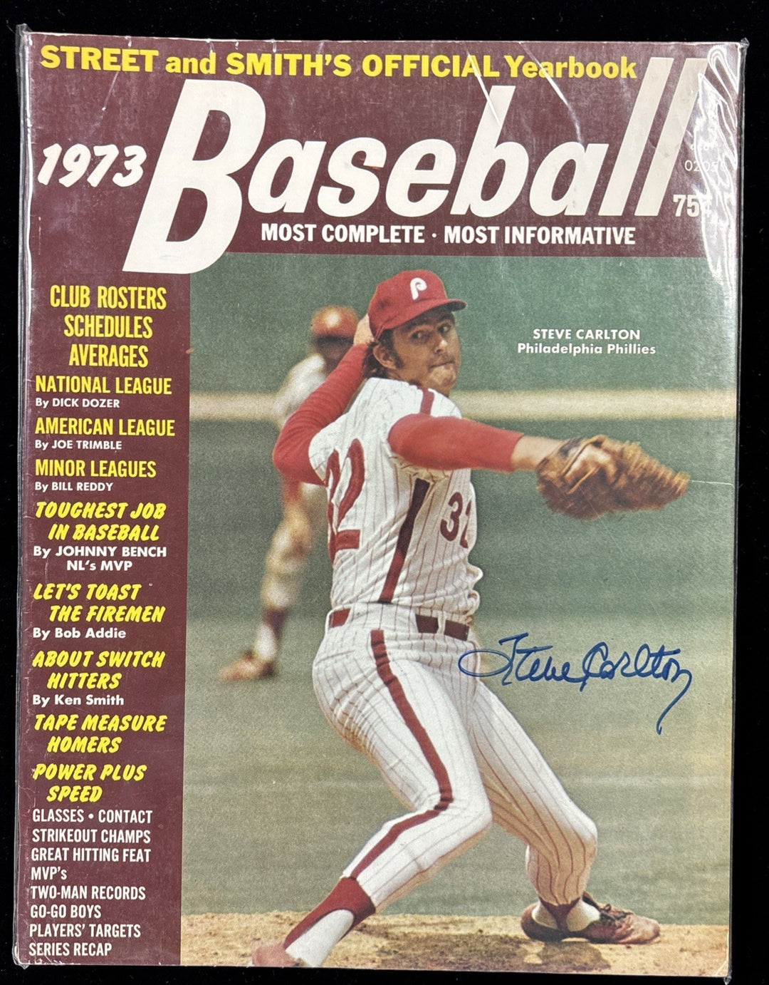 Street & Smith Yearbooks 1973 Baseball Steve Carlton Reggie Jackson 