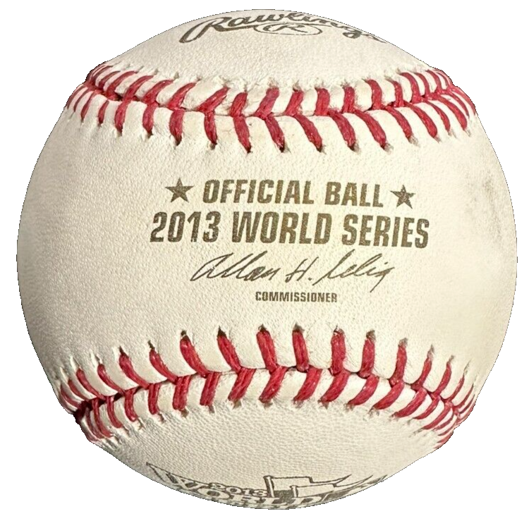 Mike Napoli Autographed 2013 World Series Baseball SGC Boston Red Sox