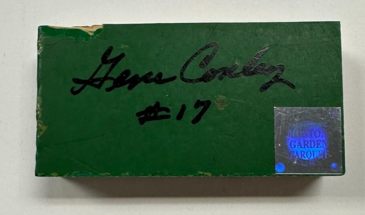 Gene Conley Autographed Authentic Piece Boston Garden Parquet Celtics