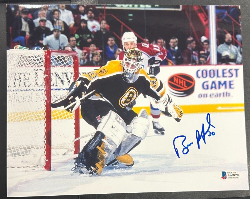 Bill Ranford Autographed 8x10 Photo Boston Bruins BAS NHL