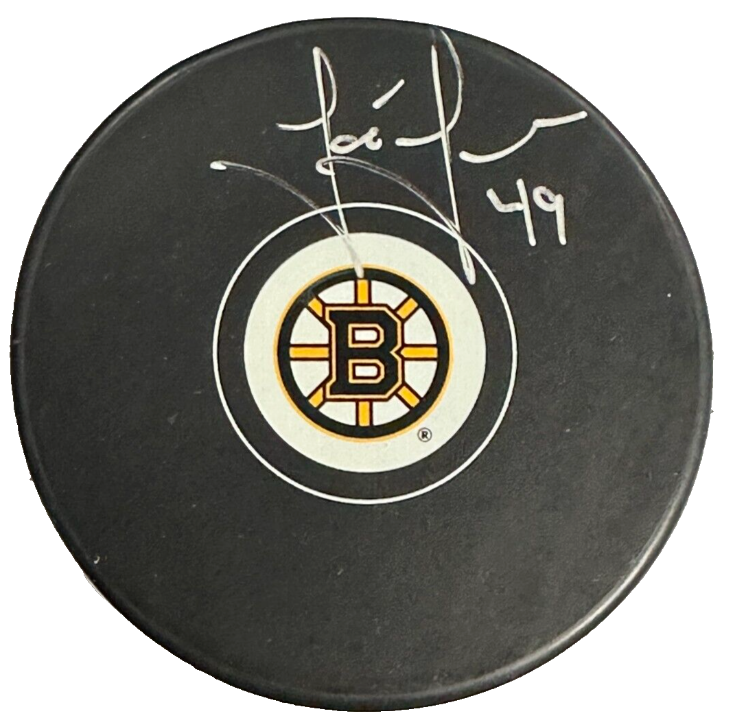 Joe Juneau Autographed Boston Bruins Hockey Puck NHL
