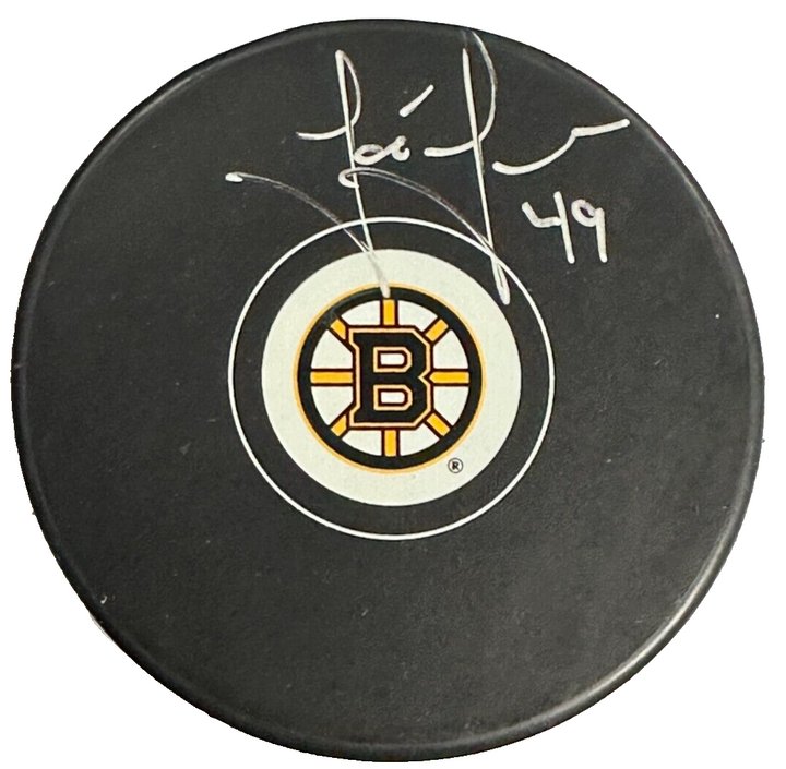 Joe Juneau Autographed Boston Bruins Hockey Puck NHL