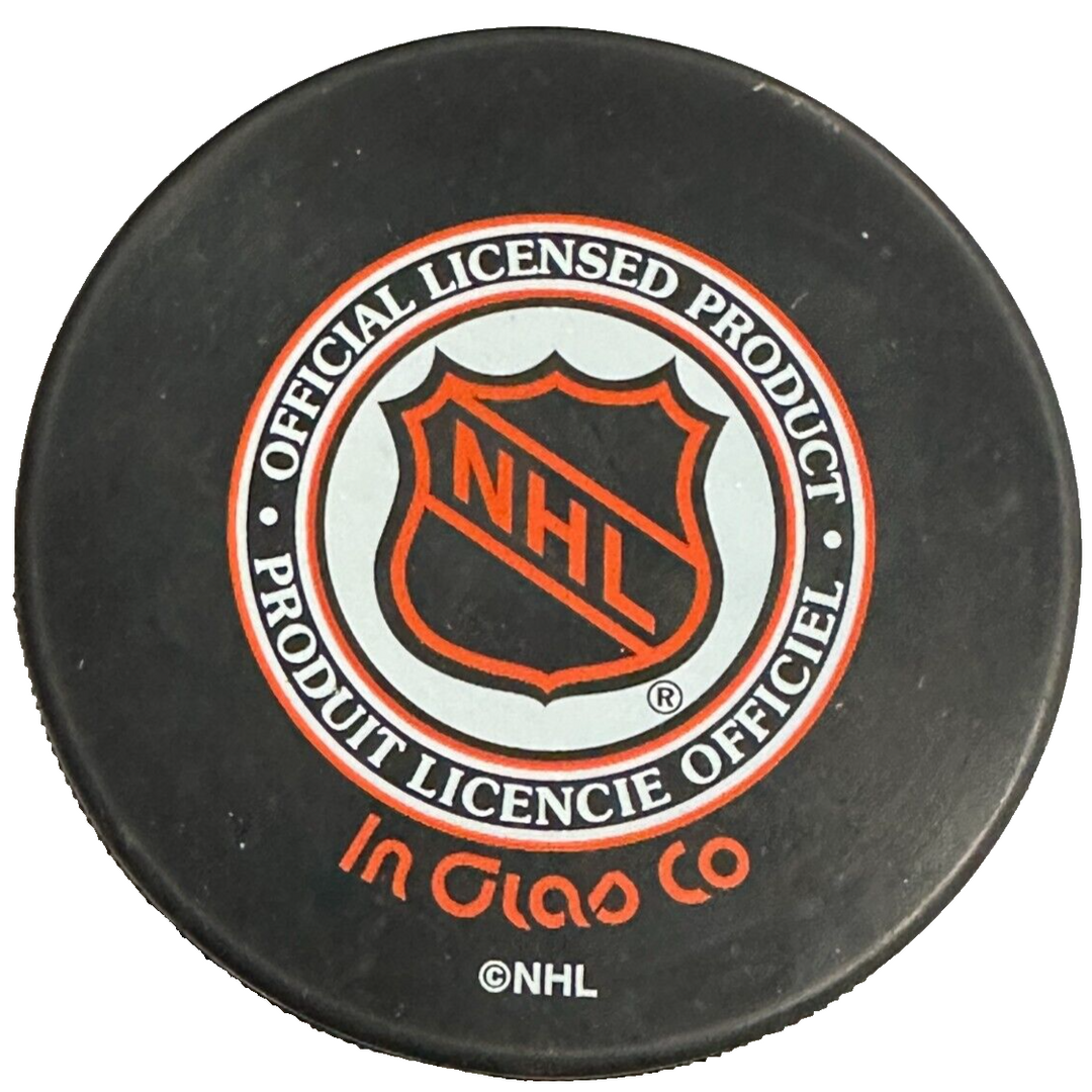 Chris Nilan Autographed Boston Bruins Hockey Puck W/ 3043 Insc NHL