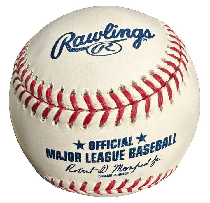 Calvin Schiraldi Autographed Official Major League Baseball W/1986 AL Champs Ins